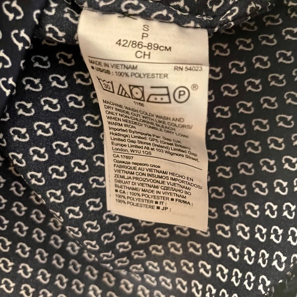 Banana Republic Navy/White Blouse - Picture 5 of 5